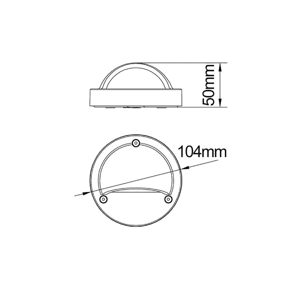 Buy Outdoor Step Lights Australia STE Exterior LED Eyelid Step Light 240V 2.3W 3000K Black IP44 - STE4
