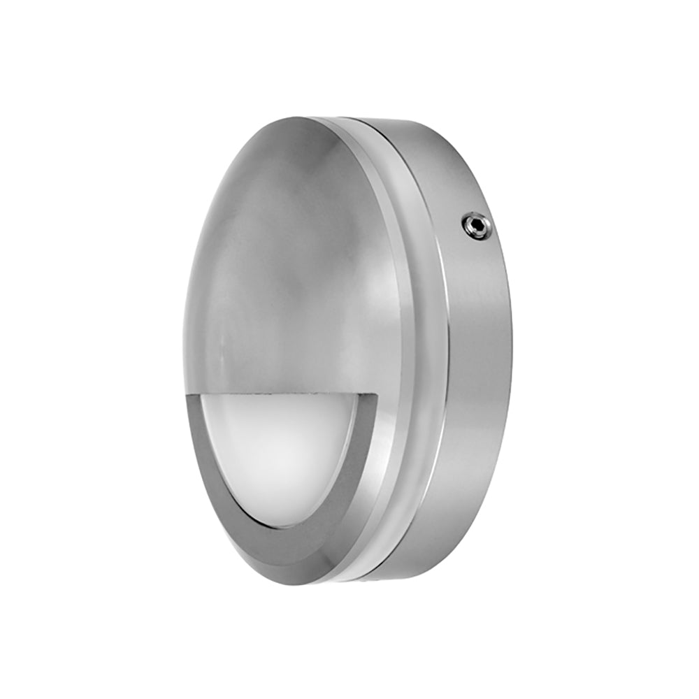 Buy Outdoor Step Lights Australia STE Exterior LED Surface Mounted Eyelid Step Light 240V 6W 3000K Titanium IP65 - STE16