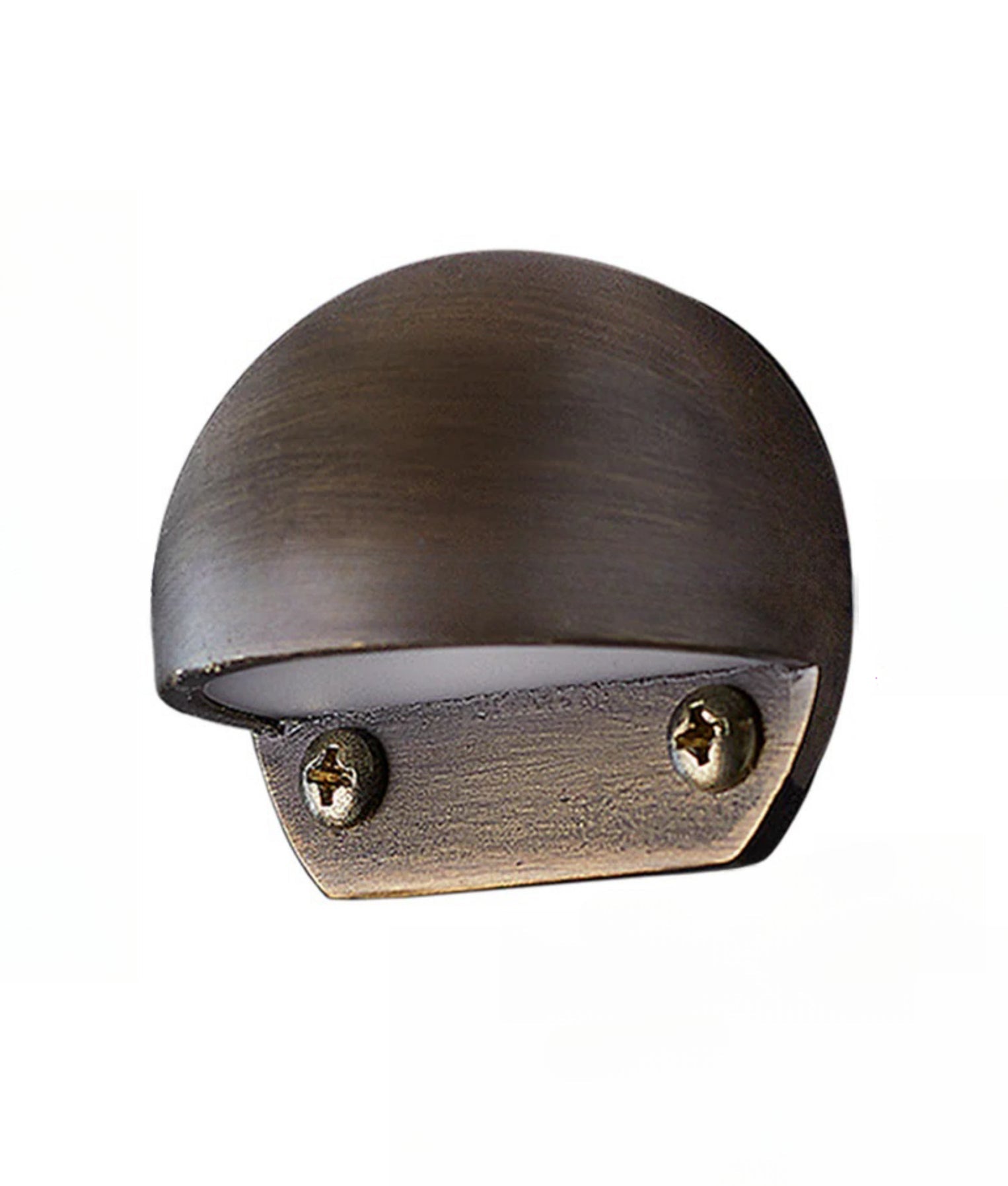 Ste Solid Bronze Eyelid Surface Mounted LED Step Light 12V 1W 3000K Aged Brass - STE27