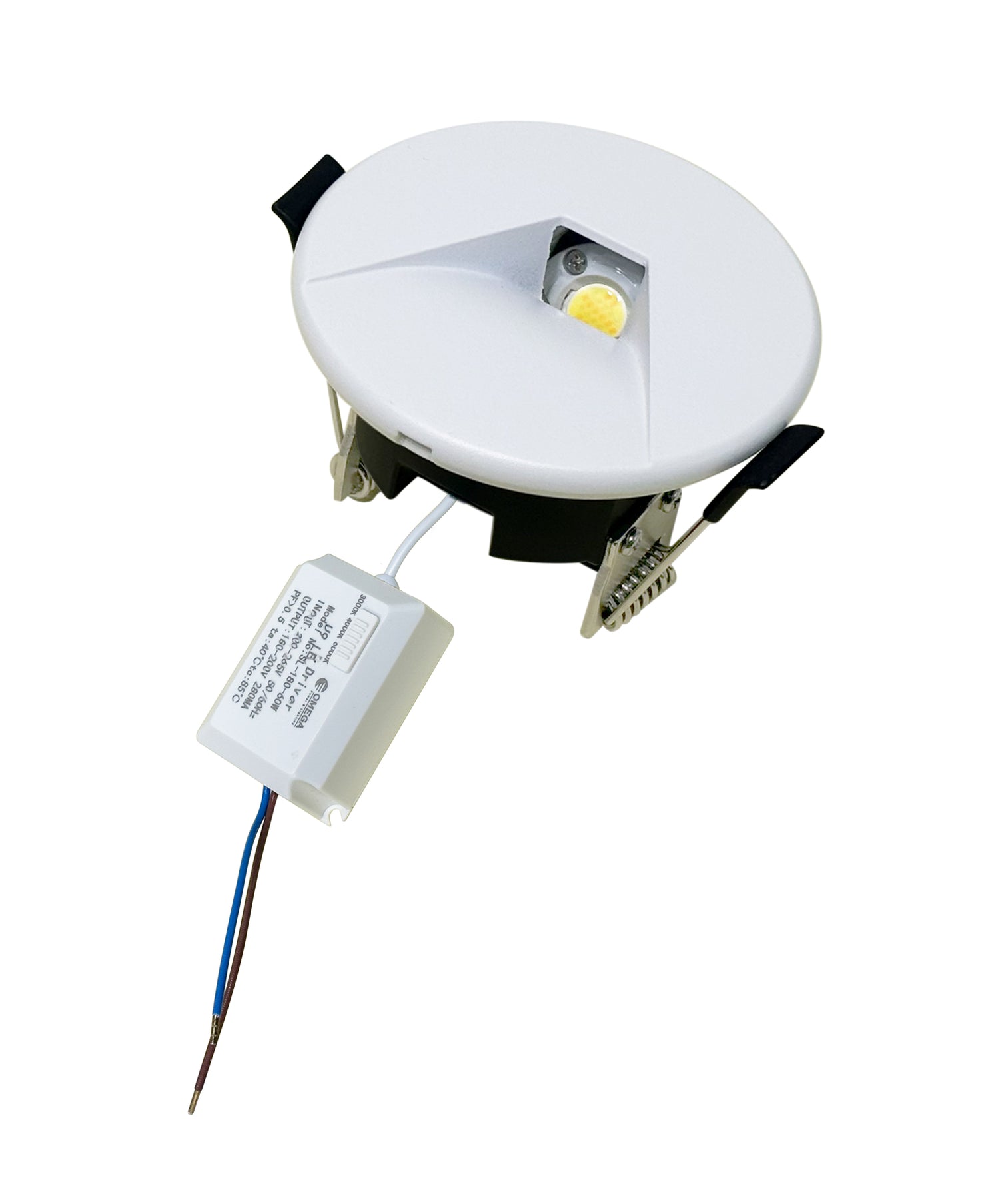 Interior LED Recessed Round Step Light 5W Tri Colour White - STE29