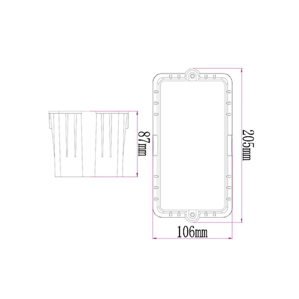 Buy Outdoor Step Lights Australia STE Exterior LED Recessed Wall Light 240V 7W 3000K Black IP54 - STE6