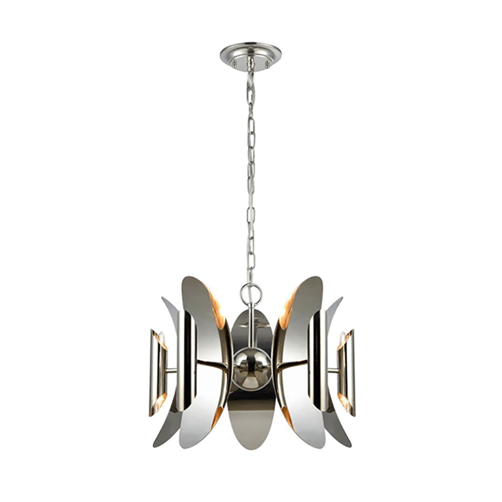 Buy Pendant Lights Australia STRATO Polished Nickel Hardware With Stainless Steel 10 Light Pendant - STRATO1