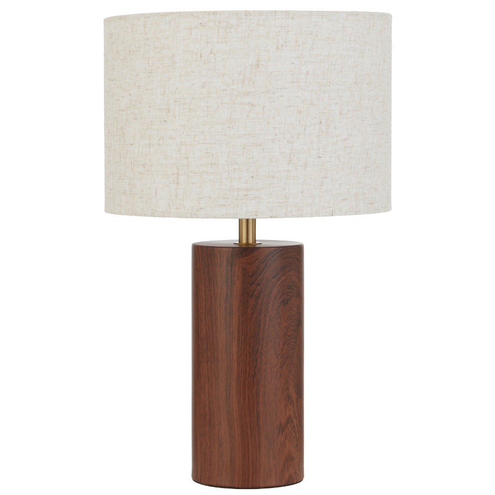 Stylin Table Lamp Walnut & Antique Gold - STYLIN TL-WDAG