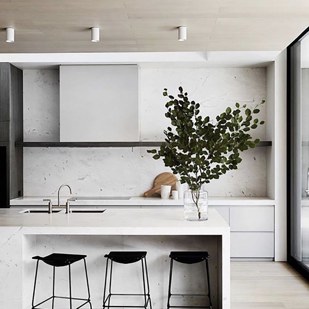 Buy Surface Mounted Downlights Australia SURFACE GU10 Round Surface Mounted Gimbal Downlight White - SURFACE22