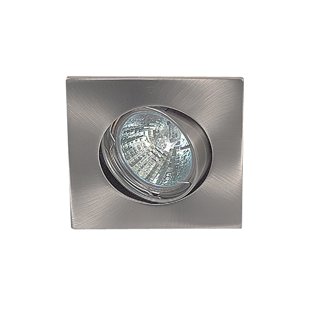 Buy Recessed Downlights Australia Square Recessed Downlight Satin Chrome 3000K - SVE-STLT-SC