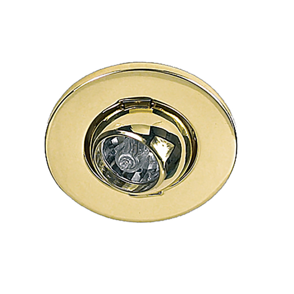 Buy Recessed Downlights Australia Eyeball Recessed Downlight 12V Brass 3000K - SVU-365-BS