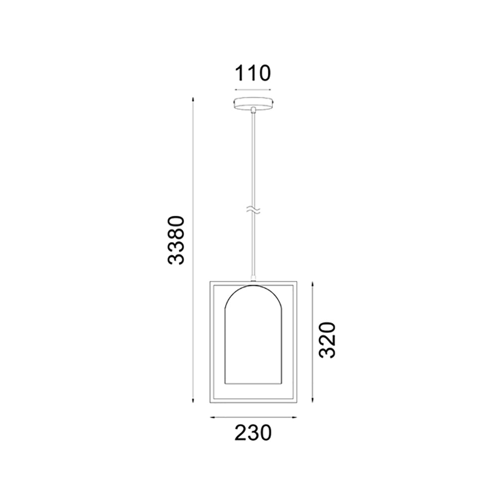 Buy Pendant Lights Australia SWING Oblong Shape Wood Frame 1 Light Pendant White - SWING1