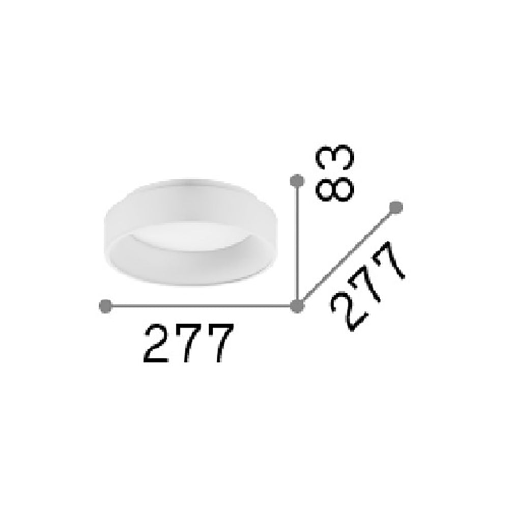 Buy Surface Mounted Downlights Australia Ziggy Pl Round Surface Mounted Downlight W277mm Metal 3000K - 293776