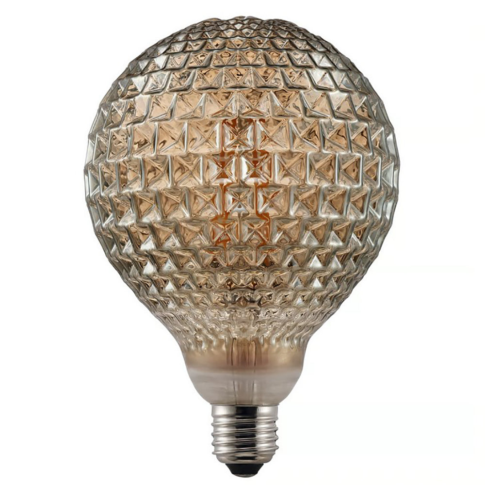 Buy LED Filament Globes Australia G125 Avra LED Filament Globe ES 240V 2W Smoked Glass 2200K - 1429070