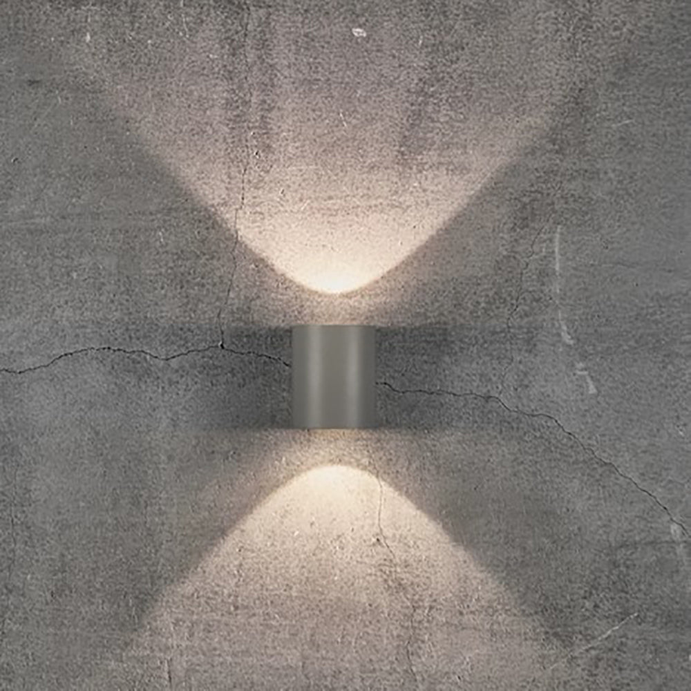Buy Up / Down Wall Lights Australia Canto Up & Down Wall 2 Lights Grey Aluminium 3000K - 49701010