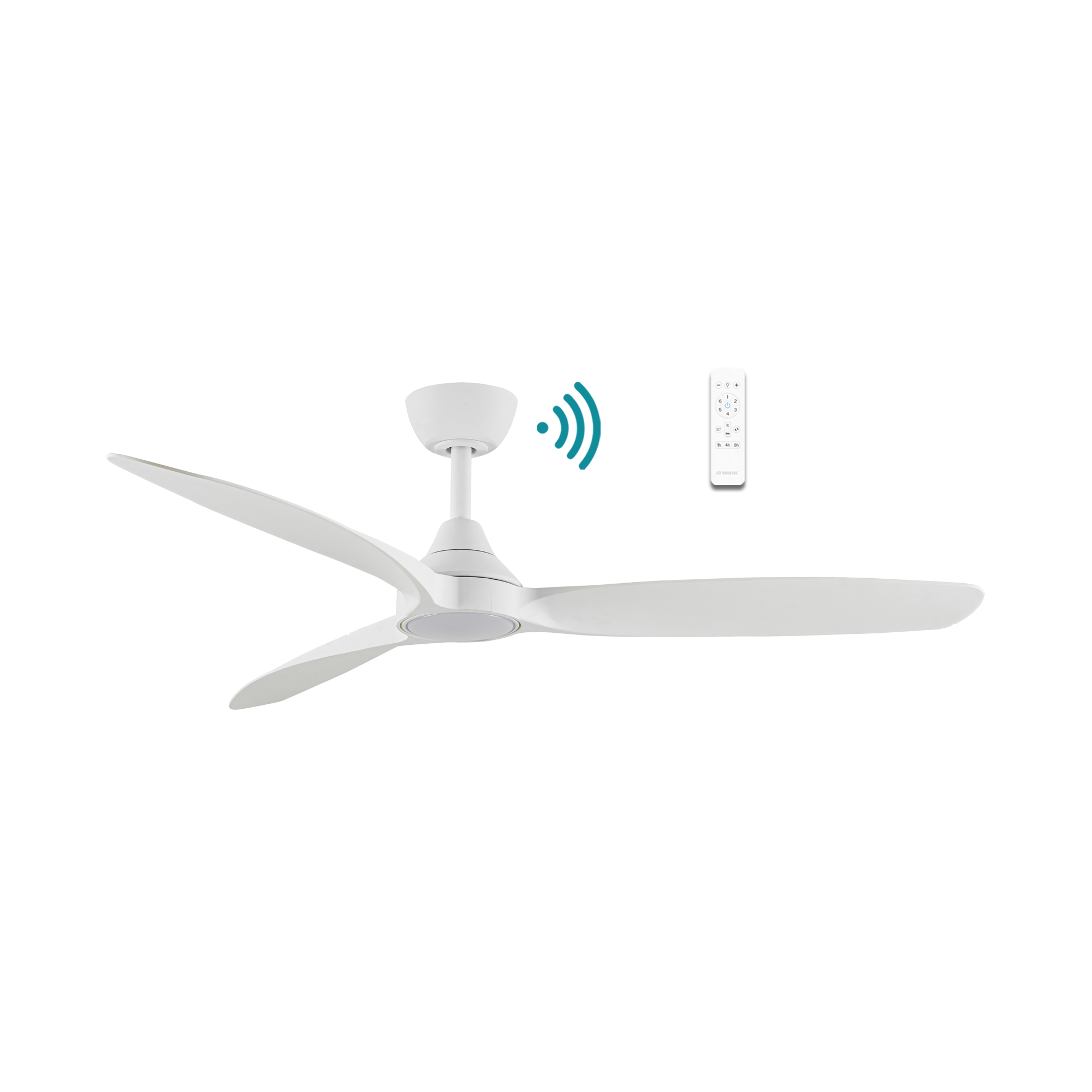 Seaforth DC Ceiling Fan With LED Light 56" 3 Blade Matt White With WIFI Remote - MDCS1433W