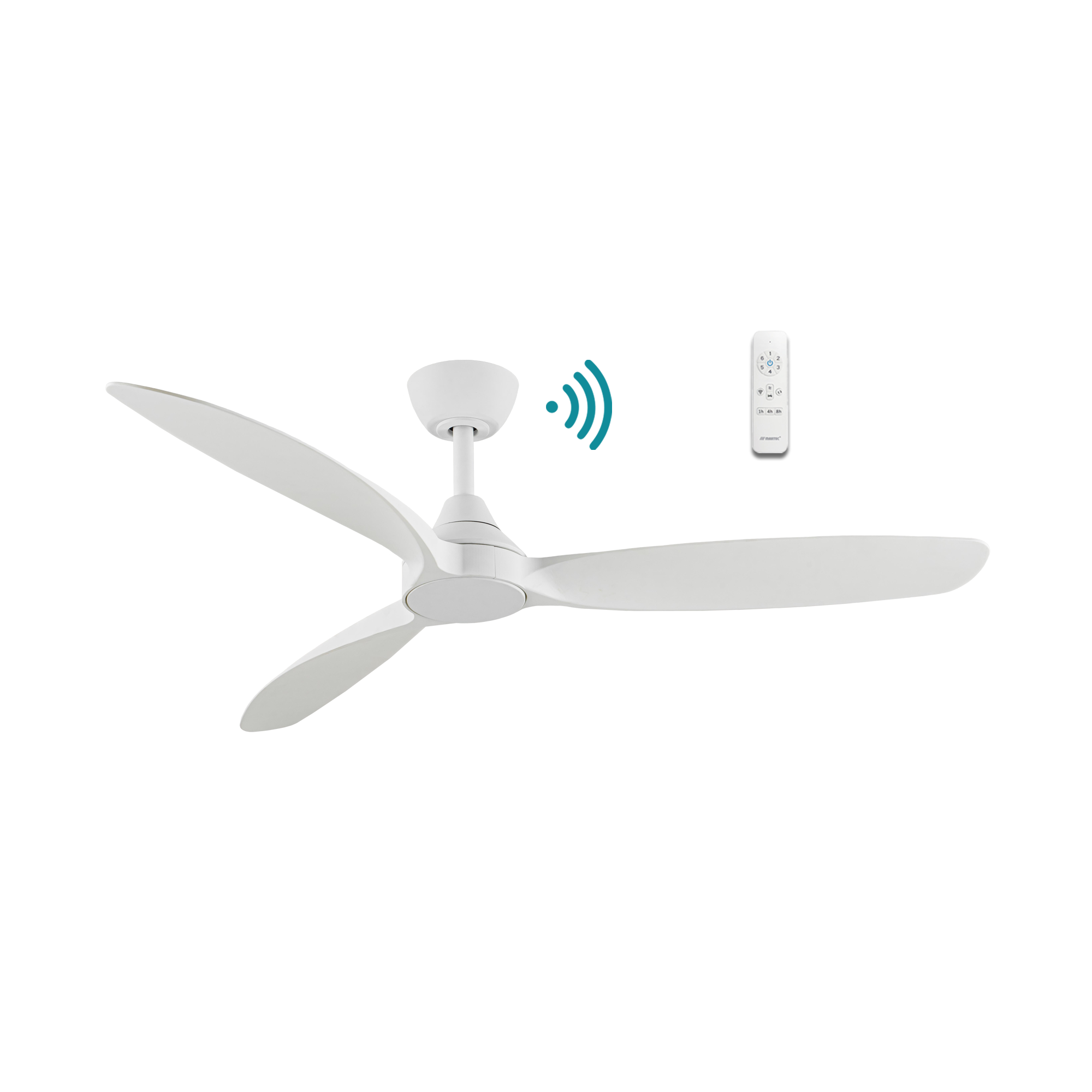 Seaforth DC Ceiling Fan 56" 3 Blade Matt White With WIFI Remote - MDCS143W