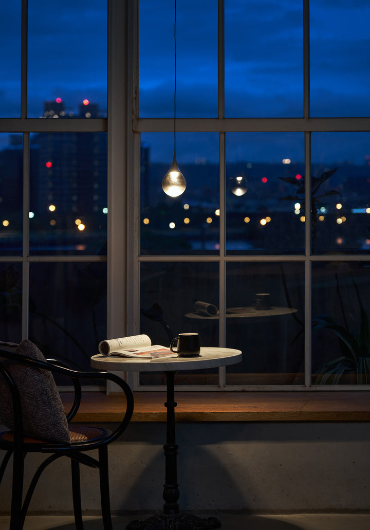 PaoPao LED Pendant Light 5W 2700K Chrome & Black - SE S/PAOPAO/P1/CHROME/BLACK