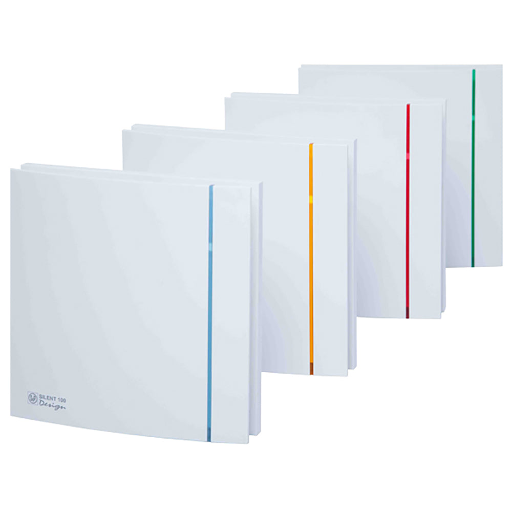 Buy Exhaust Fans Australia Silent Design Wall Exhaust Fan 125mm Standard White FANSILDES200CZ3C-W