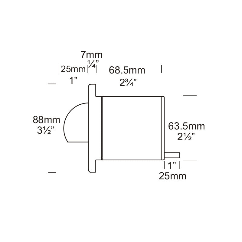 Solid Eyelid Aluminium Step Lite Black - SLS/BK