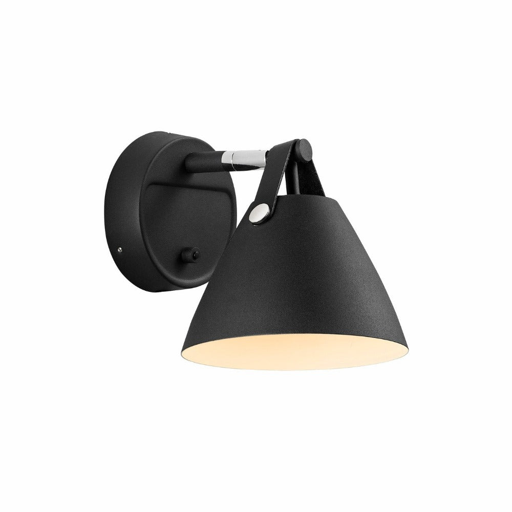 Strap Bedside Reading Light Black Metal - 84291003