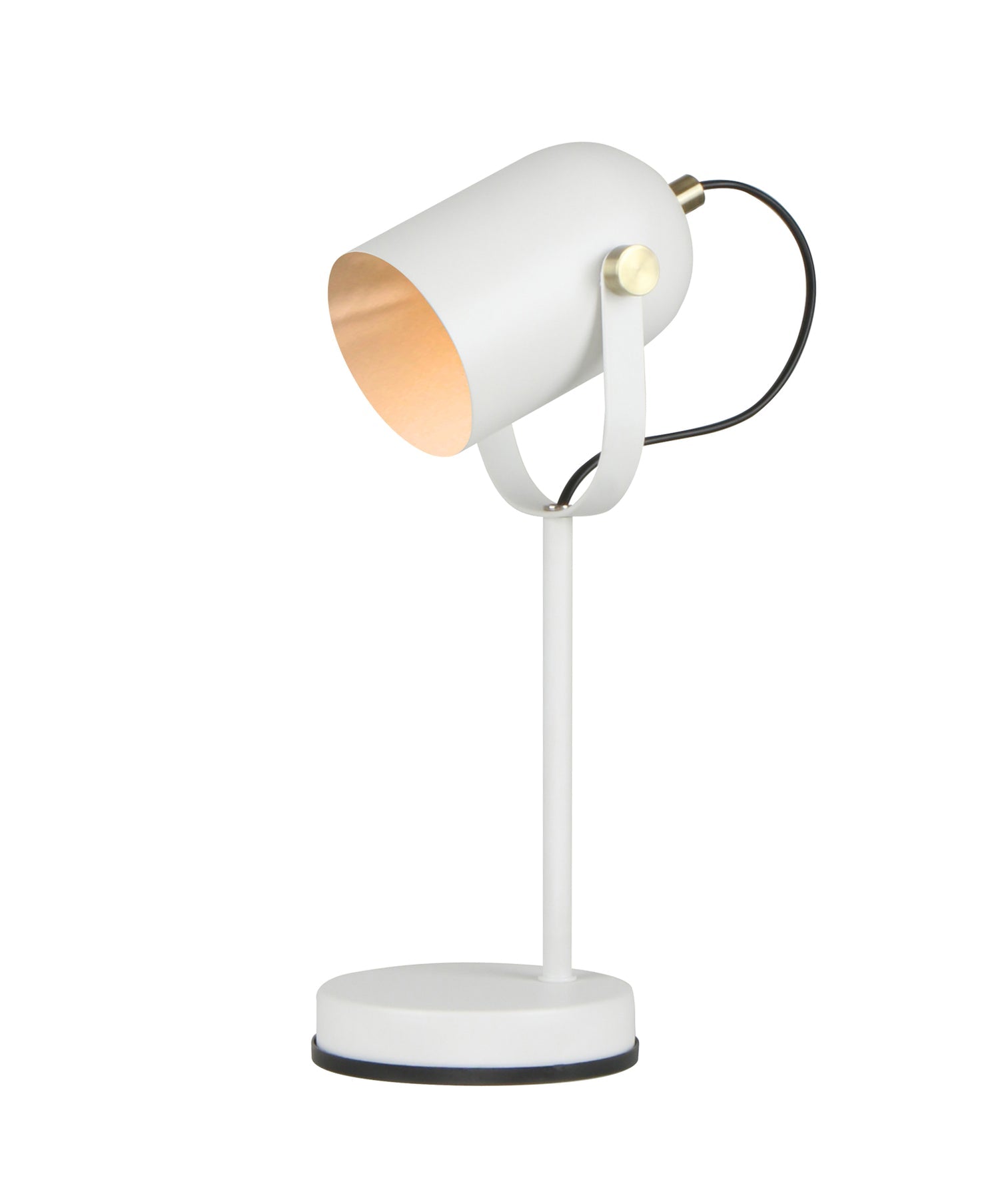 Tazza Table Lamp Matte White Base With Matte White Shade - TAZZA-T2