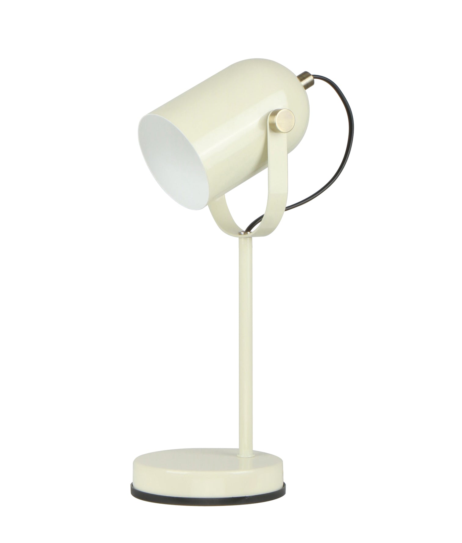 Tazza Table Lamp Glossy Cream Base With Glossy Cream Shade - TAZZA-T3