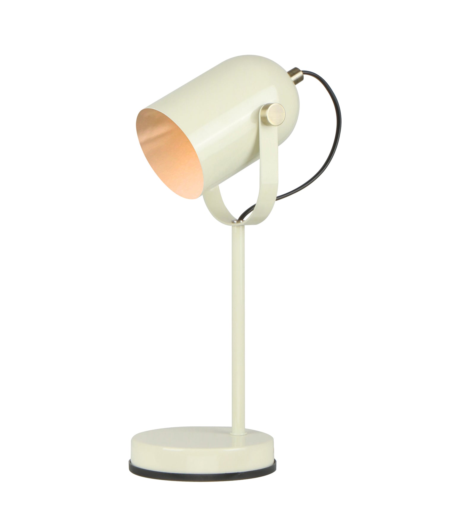 Tazza Table Lamp Glossy Cream Base With Glossy Cream Shade - TAZZA-T3