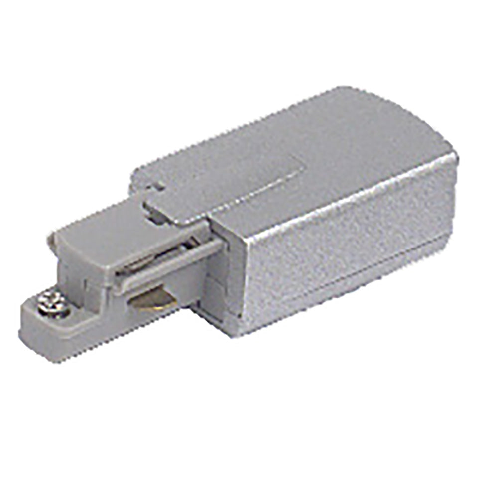 Buy Single Circuit Tracks & Accessories Australia TE Series Track End Feed Silver - TE-END-SI