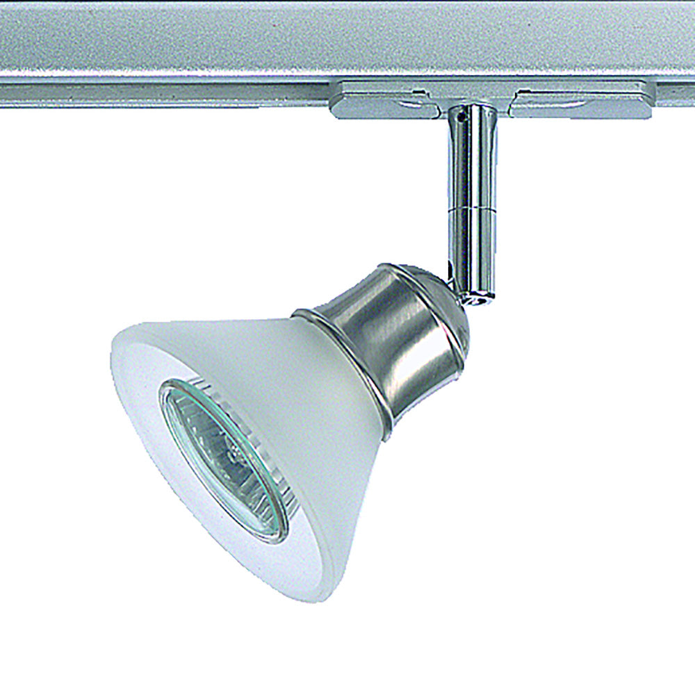 Buy Single Circuit Track Heads Australia Single Circuit Track Head Satin Chrome Glass - TE101-SC