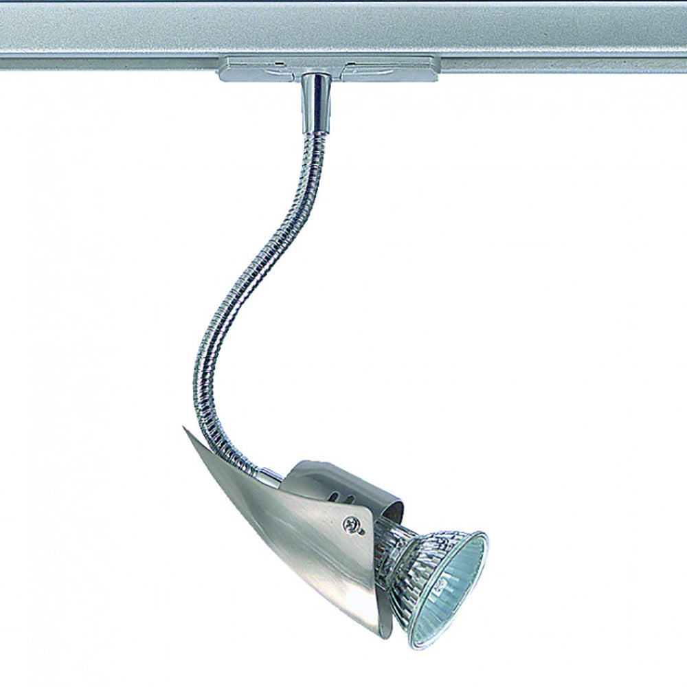 Buy Single Circuit Track Heads Australia Sheild Single Circuit Track Head Satin Chrome - TE102-SC
