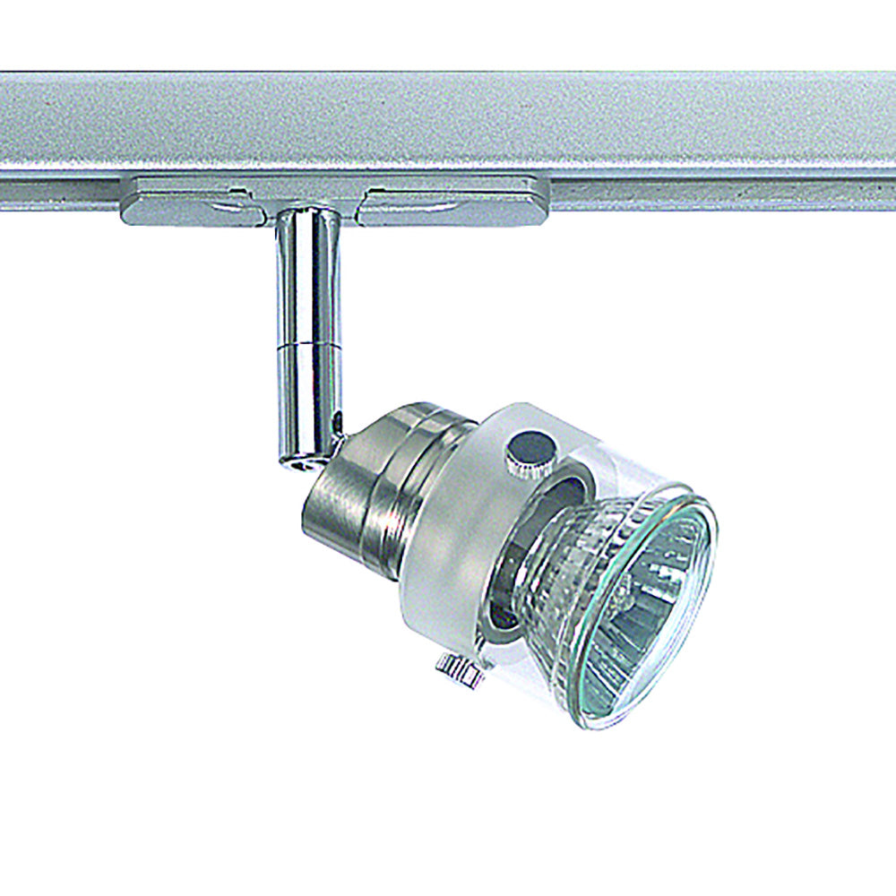 Buy Single Circuit Track Heads Australia Single Circuit Track Head Satin Chrome Glass - TE103-SC