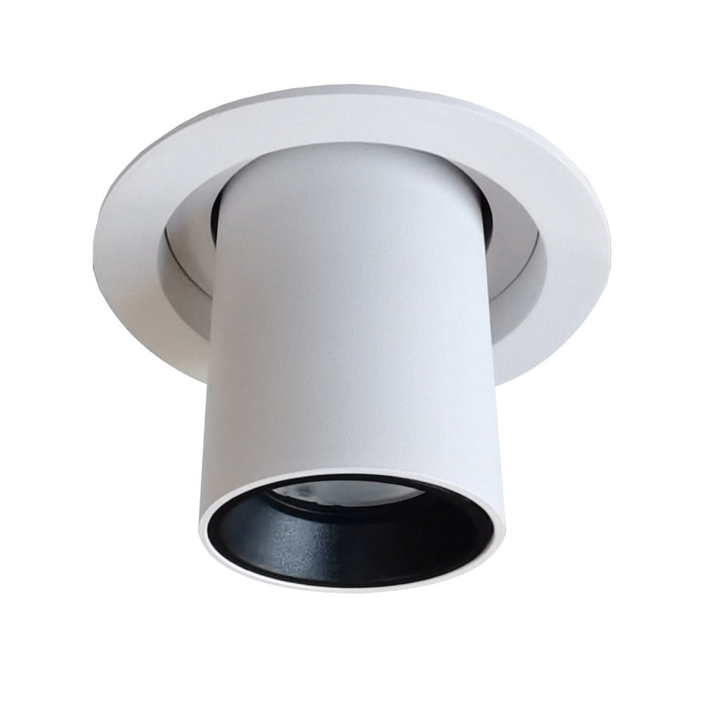 Buy Recessed LED Downlights Australia Tele Recessed LED Downlight White Aluminium 3CCT - TELE1