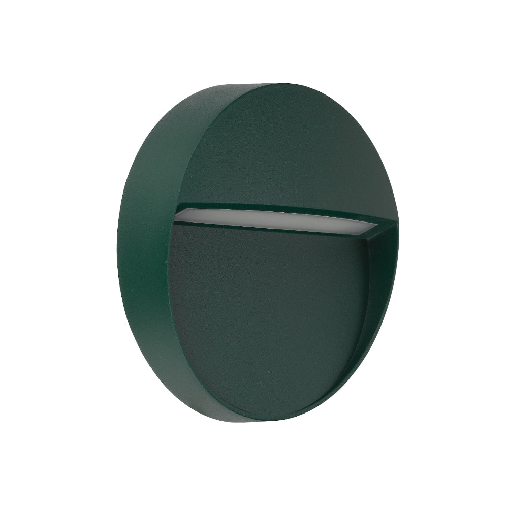 Terin LED Round Wall Light 24V 3W 3000K Green - TERIN RD-GN324