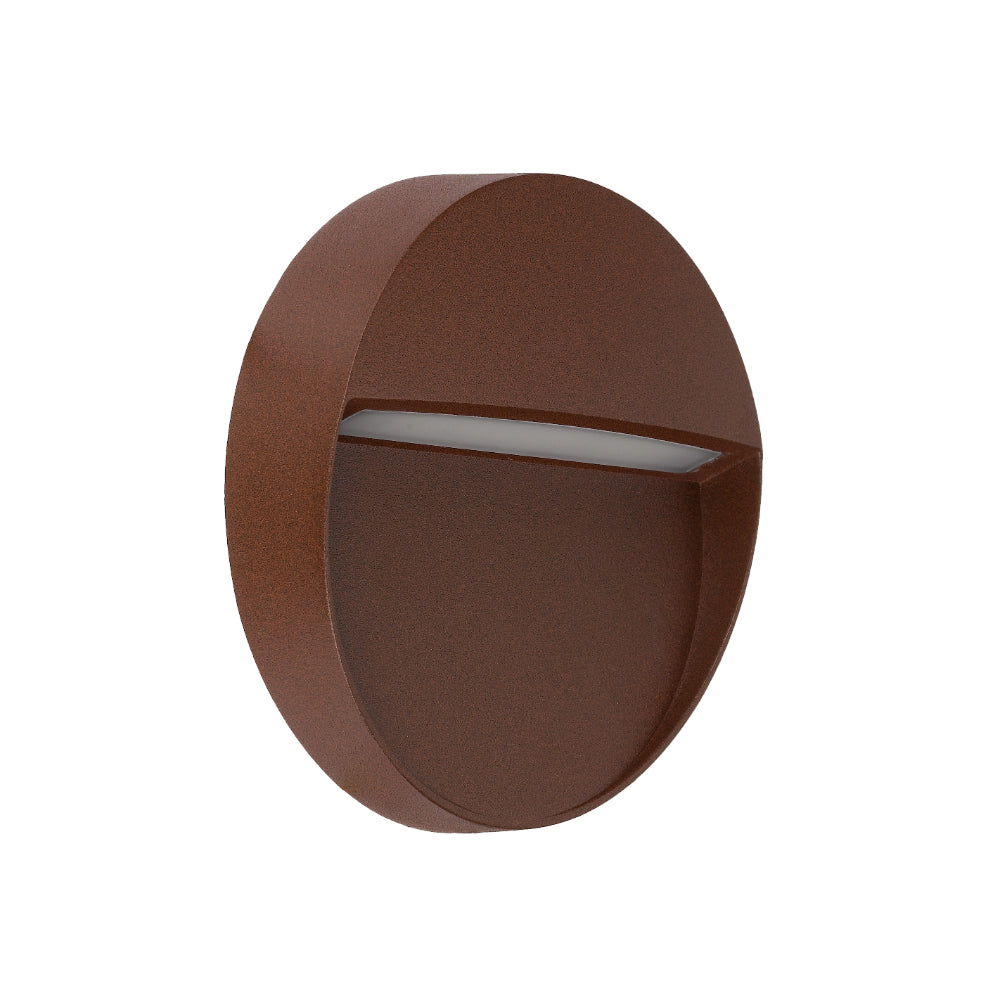 Terin LED Round Wall Light 24V 3W 3000K Rust - TERIN RD-RST324