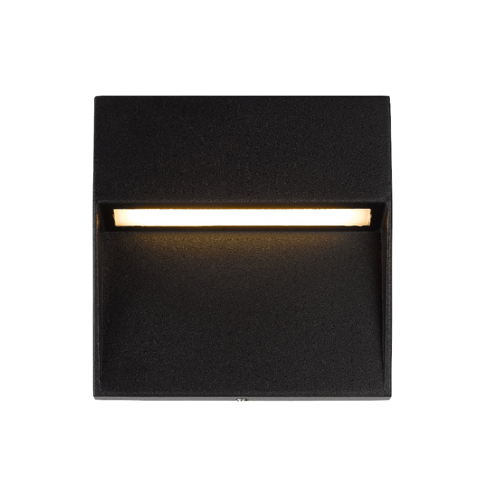 Terin LED Square Wall Light 24V 3W 3000K Black - TERIN SQ-BK324