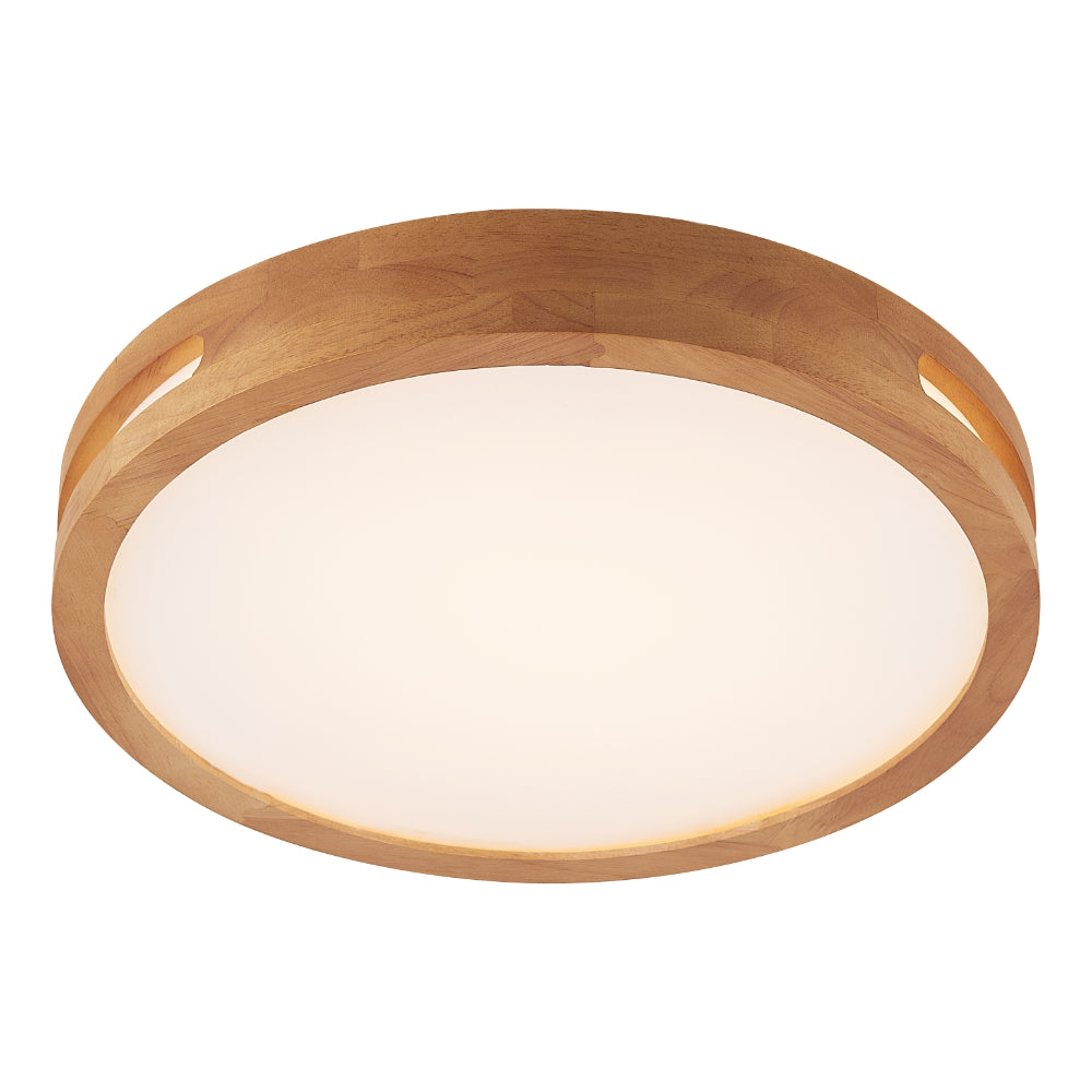 Thalia 500mm LED Oyster 36W TRI Colour Teak - THALIA OY50-WD3C