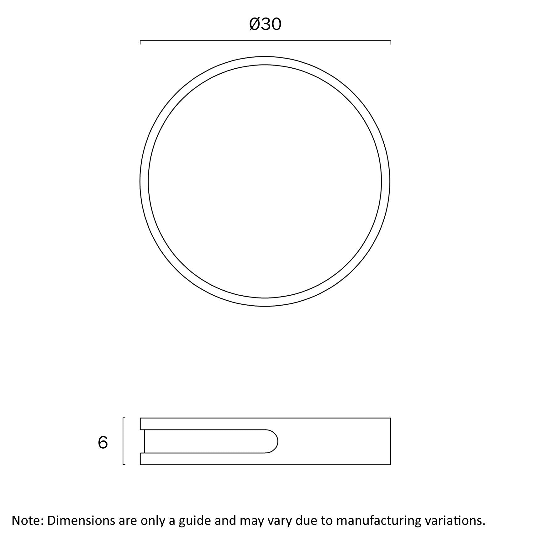 Thalia 300mm LED Oyster 12W TRI Colour Teak - THALIA OY30-WD3C