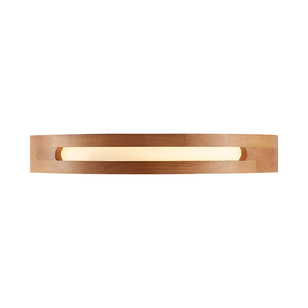Thalia 400mm LED Oyster 24W TRI Colour Teak - THALIA OY40-WD3C