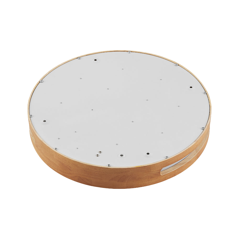 Thalia 400mm LED Oyster 24W TRI Colour Teak - THALIA OY40-WD3C