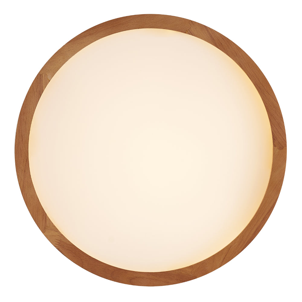 Thalia 500mm LED Oyster 36W TRI Colour Teak - THALIA OY50-WD3C