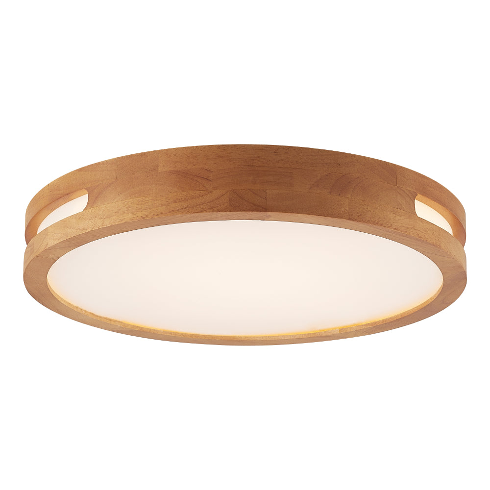 Thalia 500mm LED Oyster 36W TRI Colour Teak - THALIA OY50-WD3C