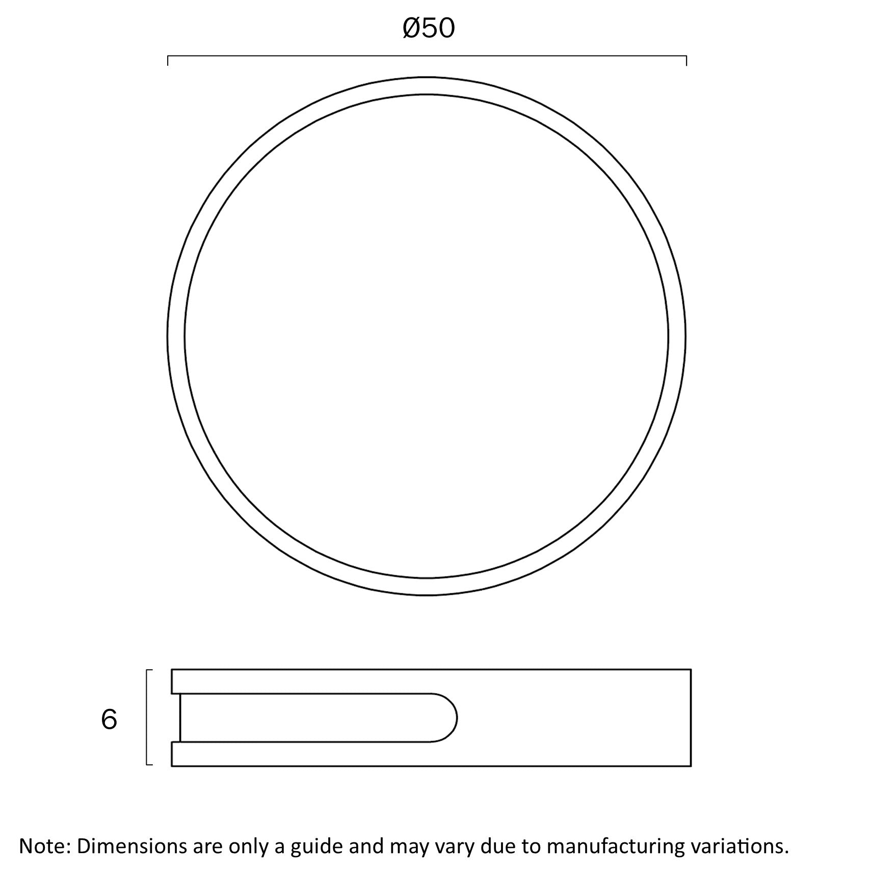 Thalia 500mm LED Oyster 36W TRI Colour Teak - THALIA OY50-WD3C