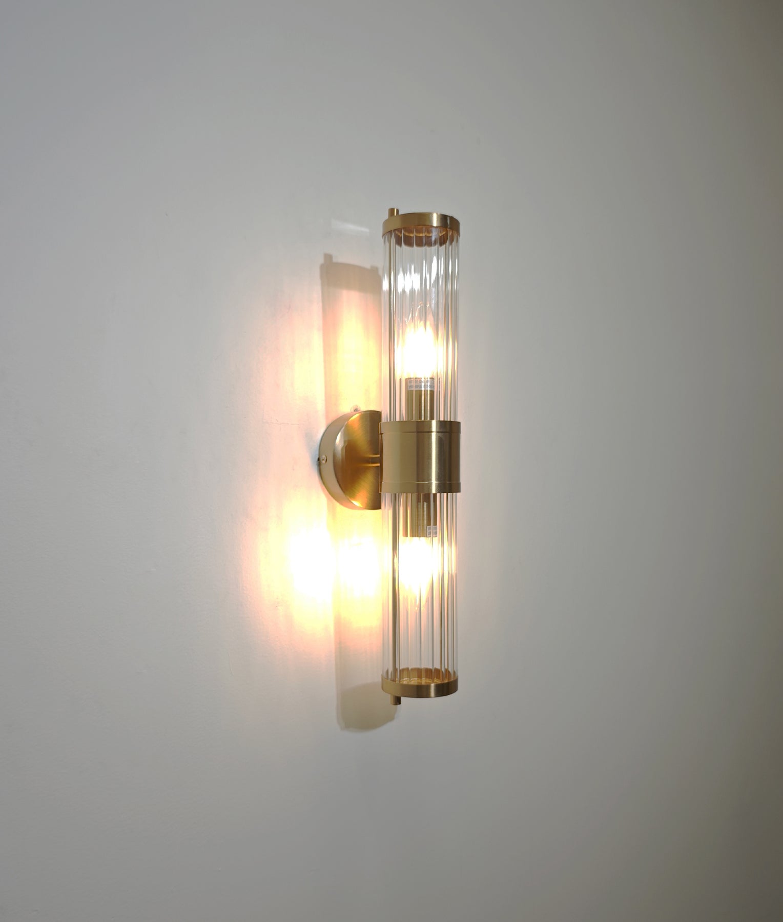 Tiempo Up & Down Wall Light Antique Brass - TIEMPO1