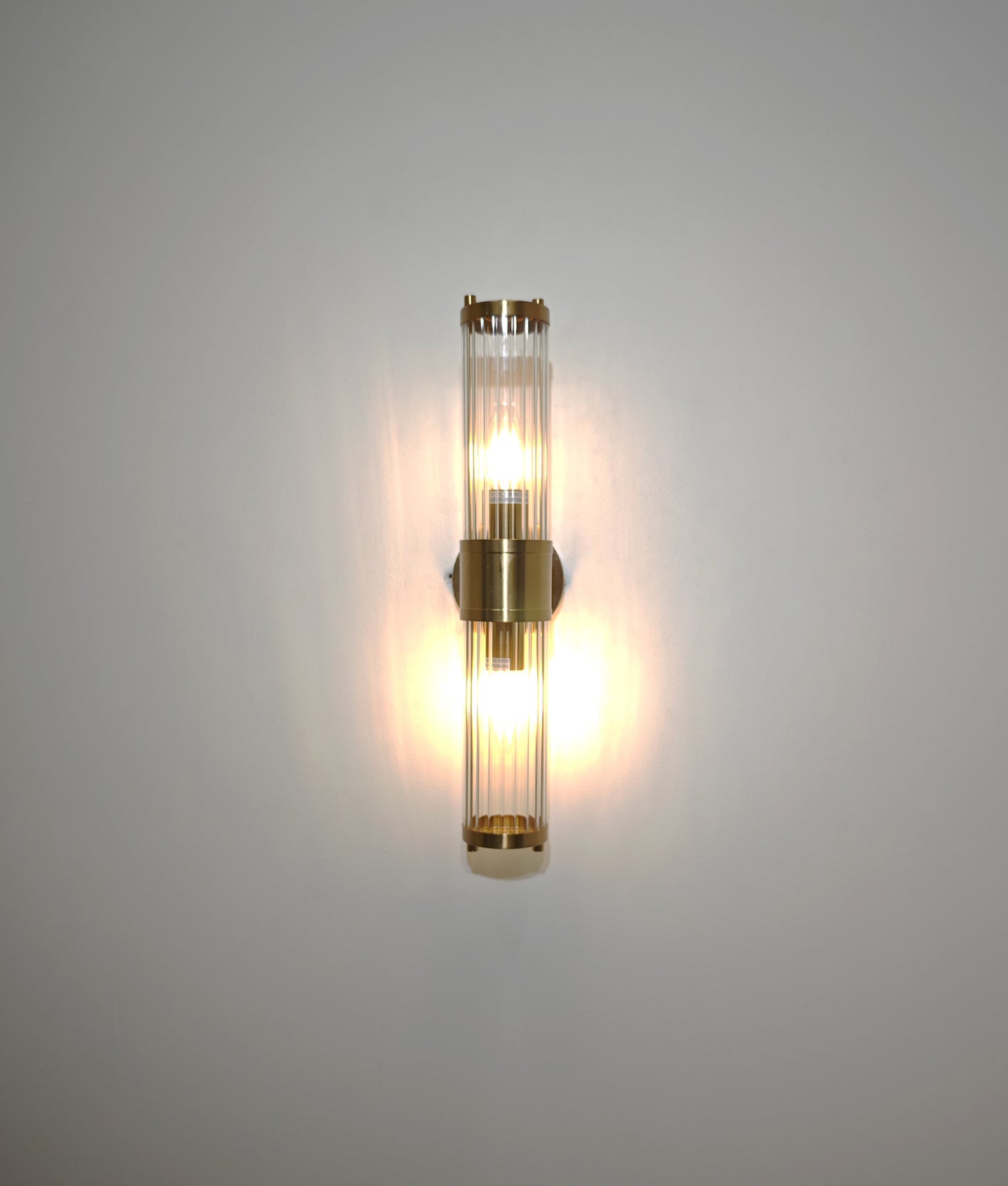Tiempo Up & Down Wall Light Antique Brass - TIEMPO1