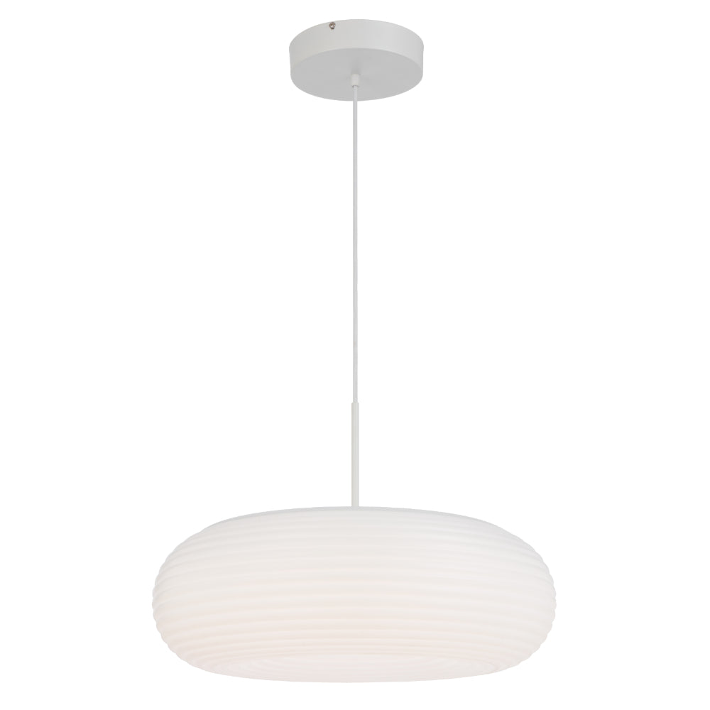 Tifton 500mm LED Pendant 40W Tri Colour White - TIFTON PE50-WH