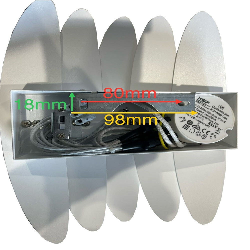 Tijuana Wall Light White Metal 3CCT - TIJUANA