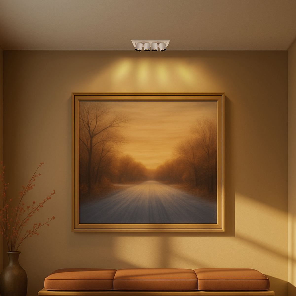 Tilda 4 Light LED Downlight 20W TRI Colour White - TILDA DL4-WH