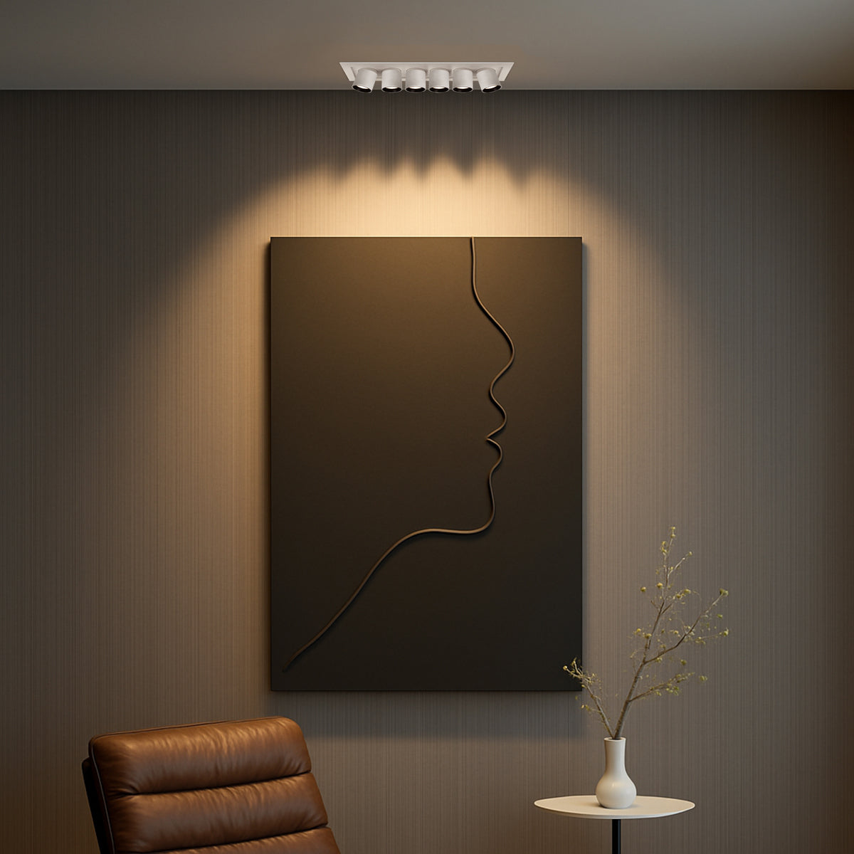 Tilda 6 Light LED Downlight 30W TRI Colour White - TILDA DL6-WH