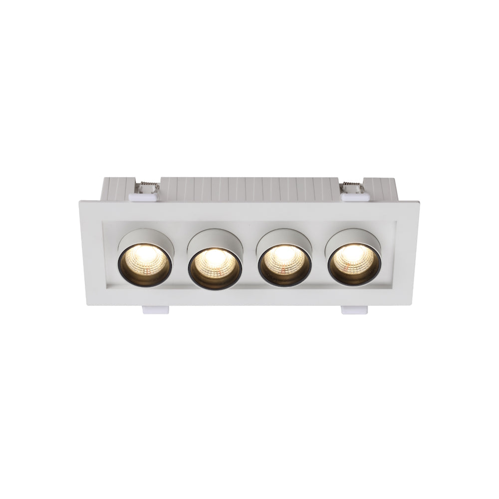 Tilda 4 Light LED Downlight 20W TRI Colour White - TILDA DL4-WH