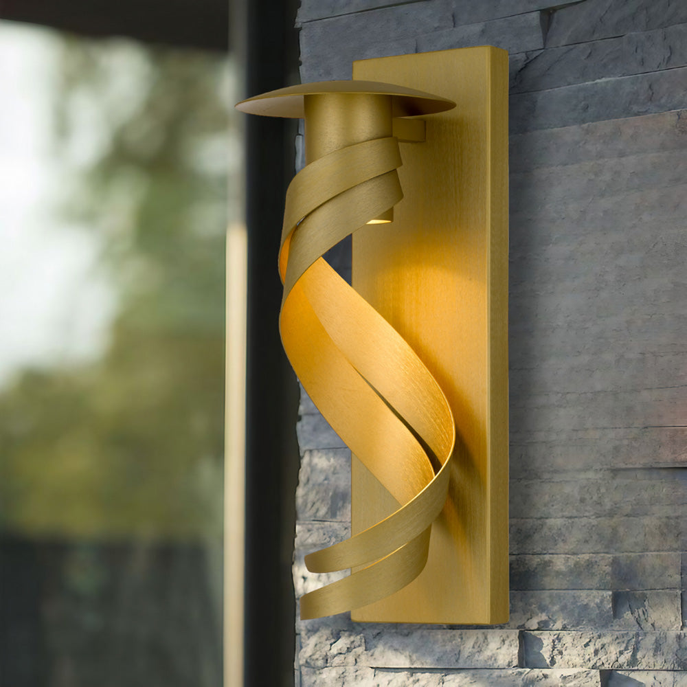 Buy Exterior Wall Lights Australia Tobera Exterior Wall Light Brass Aluminium - TOBERA WB-BRS