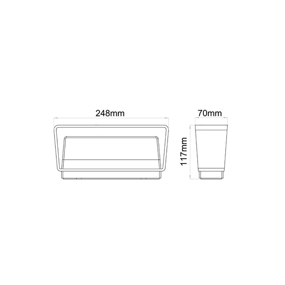 Buy Up / Down Wall Lights Australia TOPA Exterior LED Surface Mounted Up/Down Wall Light White 13W 3000K IP65 - TOPA0002