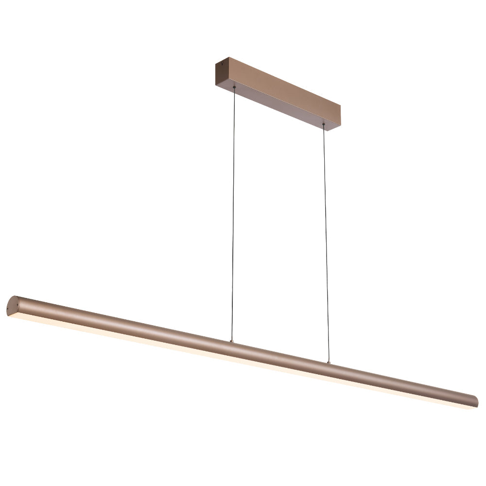 Torben 1600mm LED Pendant Light 28W 3CCT Brown - TORBEN PE160-BRW