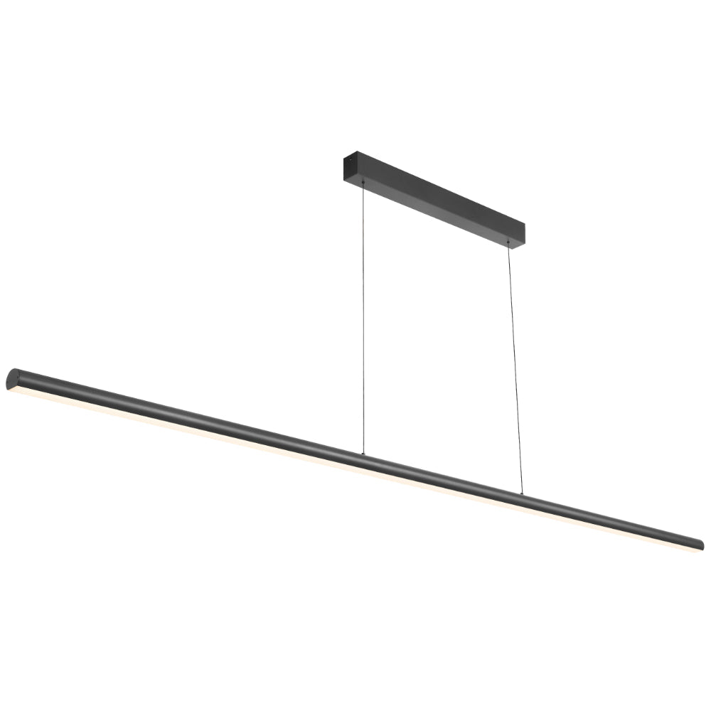 Torben 2400mm LED Pendant Light 46W 3CCT Black - TORBEN PE240-BK