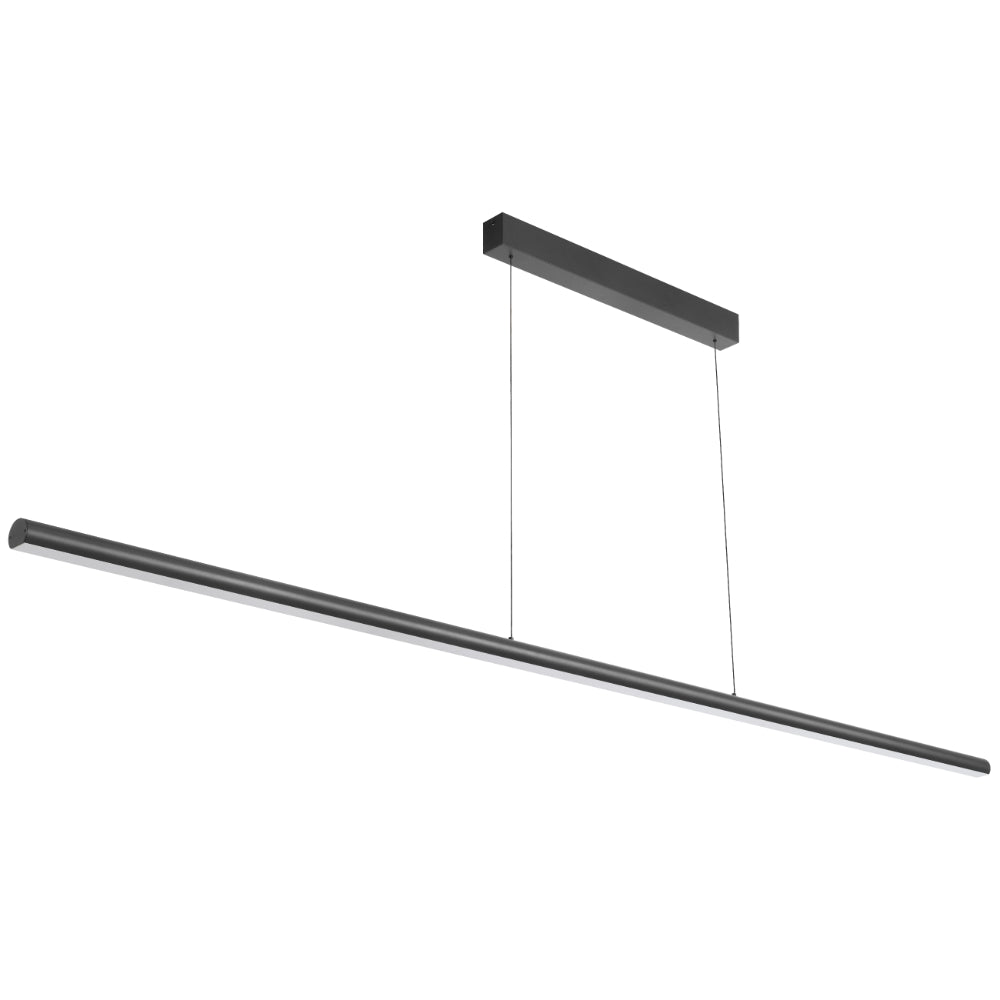 Torben 2400mm LED Pendant Light 46W 3CCT Black - TORBEN PE240-BK